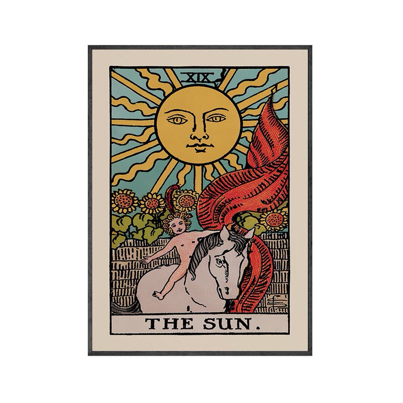 Tarot Card - The Star Wood Print by Theasis